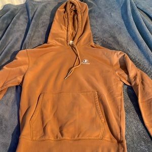 Brown Champion Hoodie Mens small.